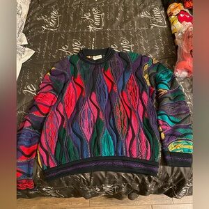 COOGI Multicolor Textured Crewneck Sweater